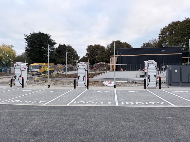 The EV chargers at Dolbeare Meadow The EV chargers at Dolbeare Meadow